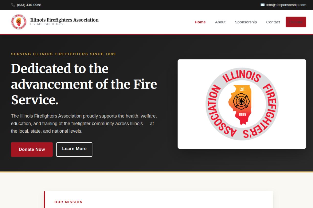 Illinois Firefighters Association website