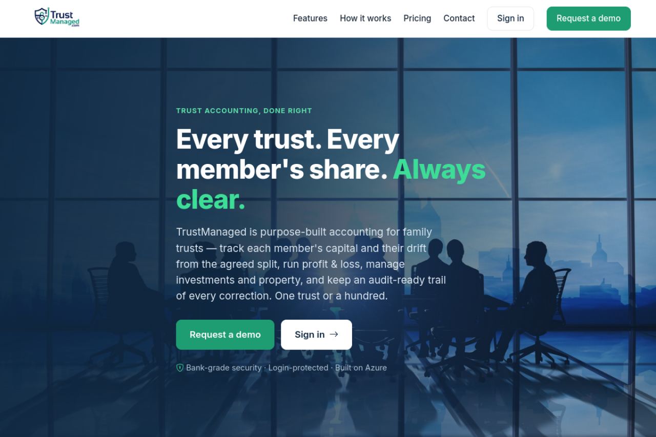 TrustManaged website